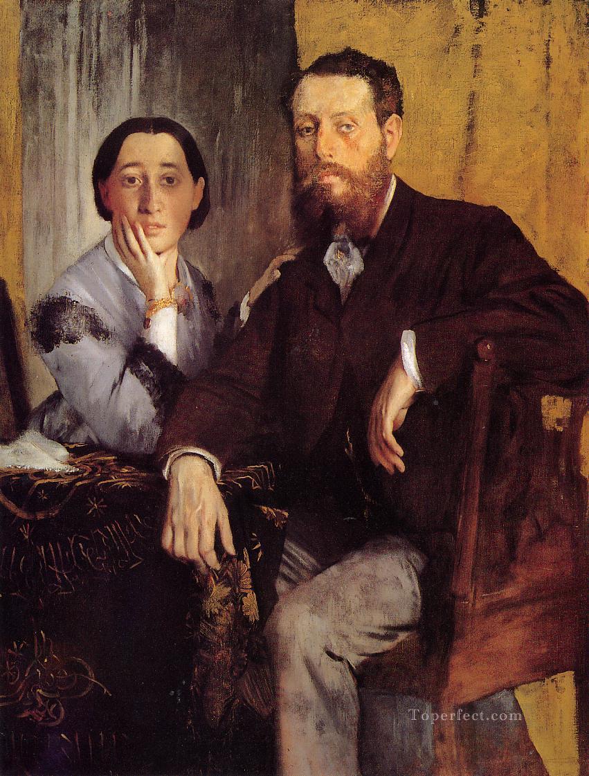 Edmond and Therese Morbilli Edgar Degas Oil Paintings